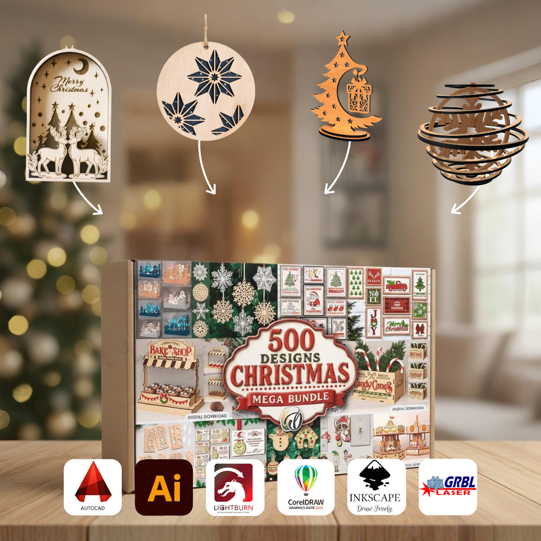 Laser Cut Bundles & DXF Files | Laser Engraving Patterns & Designs ...